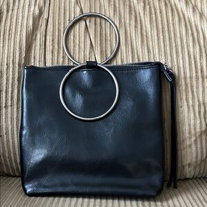 Elegant Black vegan Leather “Joy Susan” Handbag